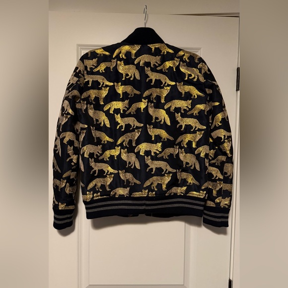 EUC Project AJ117 metallic fox bomber jacket size small - Picture 3 of 4